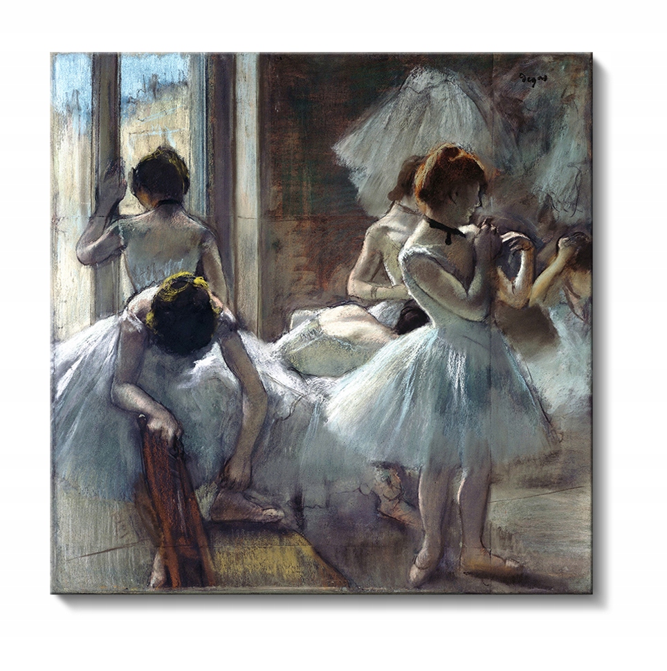 Baletnice przed występem, Edgar Degas, 90x90