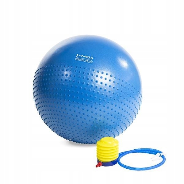 Piłka GYM BALL 55cm masująca max obc 250kg antypoś