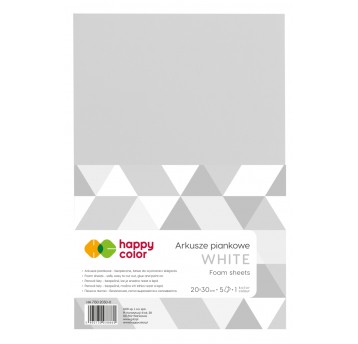 Happy Color Arkusze piankowe białe 5 ark