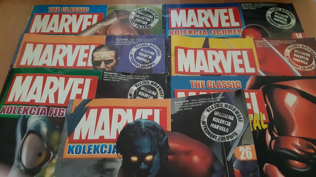 MARVEL Kolekcja figurek gazetki 2 8 14 19 26 47 Sp