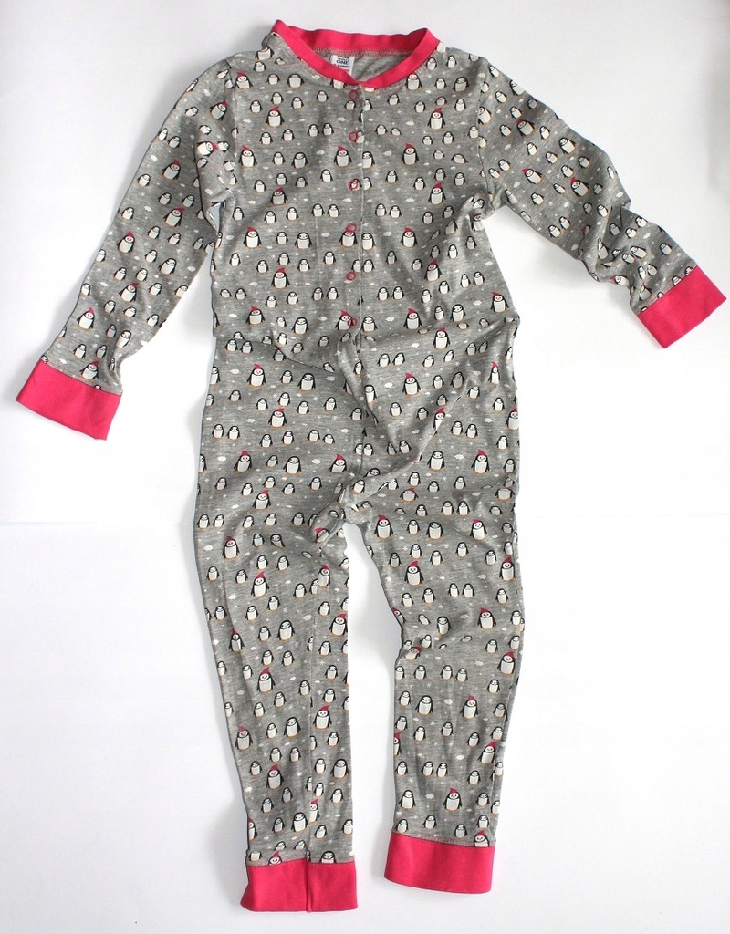 piżama kombinezon pingwinki 110 cm 5-6L