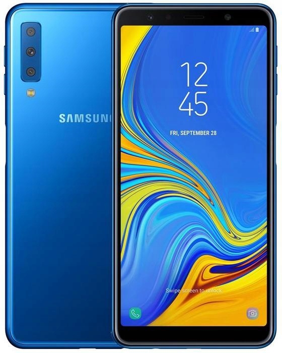ładny PL SAMSUNG GALAXY A7 2018 DUAL NIEBIESKI