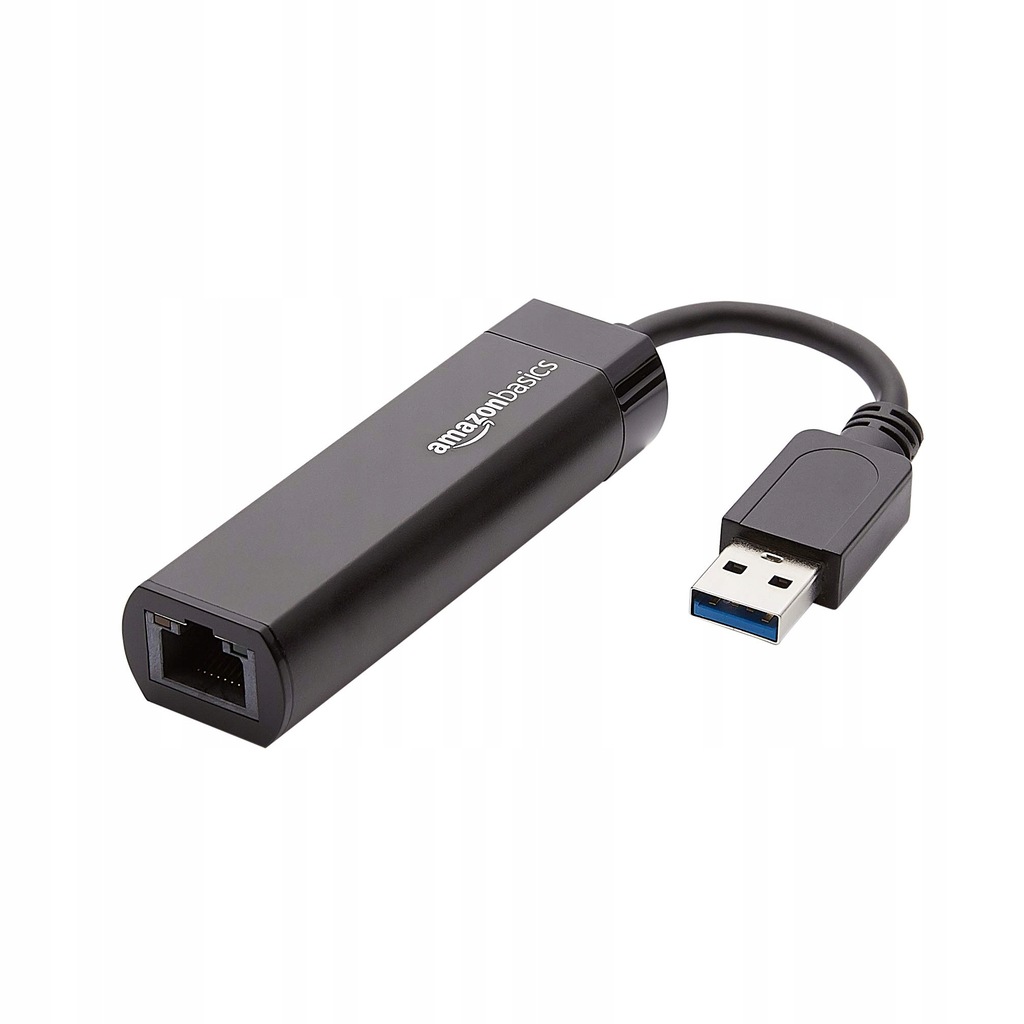 Amazon Basics Adapter internetowy USB 3.0 do 10/100/1000 Gigabit Ethernet