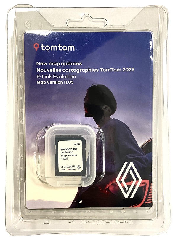 Karta SD aktualizacja map Europy R-LINK TomTom 2024 11.05 RENAULT OE ASO