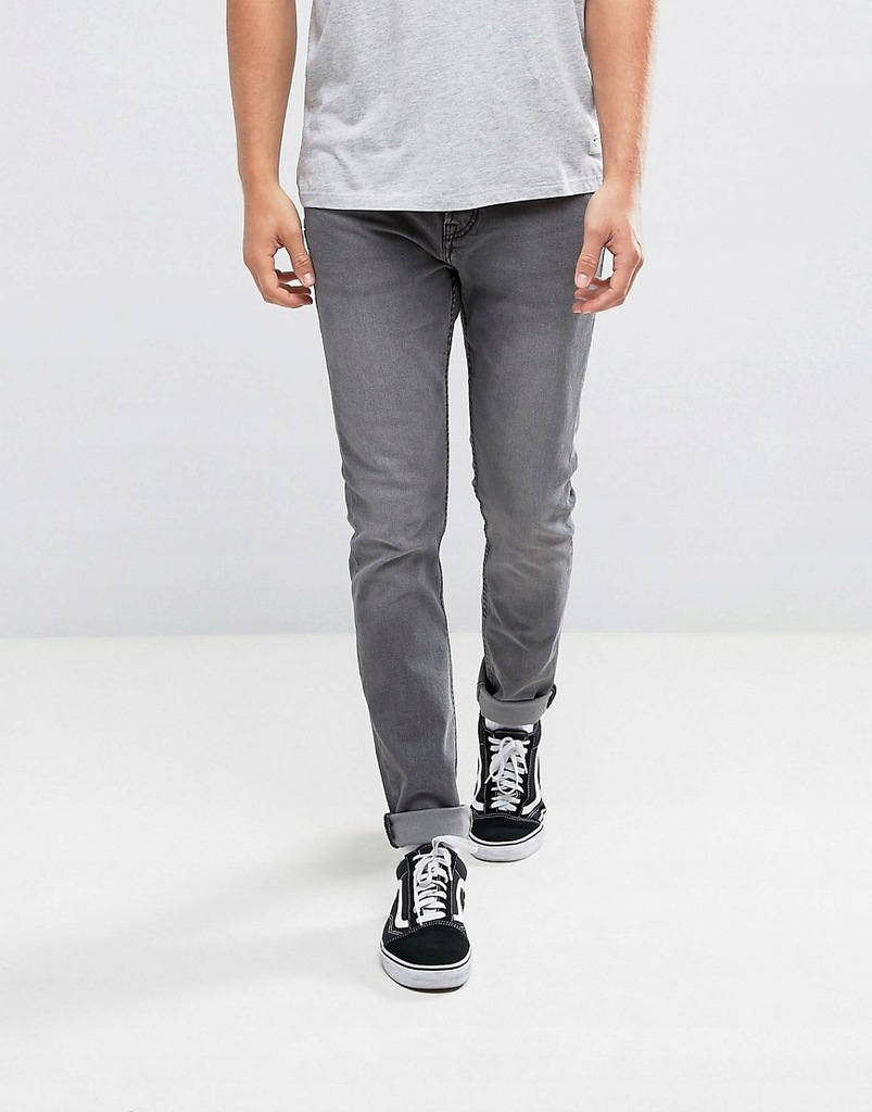 L-6-8-21 PULL & BEAR SPODNIE SKINNY 38