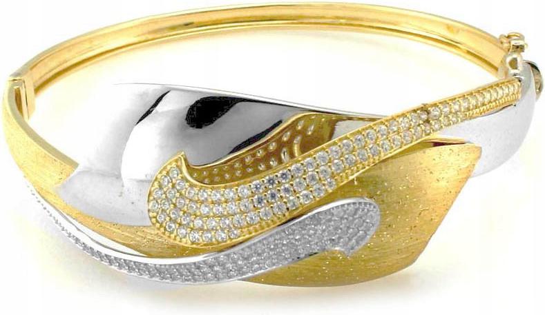 20.21g złota bogata bransoletka 585 bangle wyjątkowy wzór na prezent 14kt