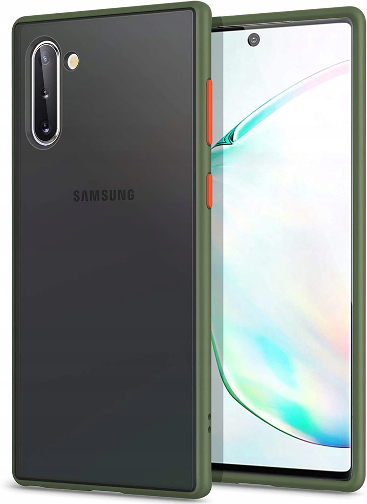 CASE ETUI SAMSUNG GALAXY NOTE 10 ZIELEŃ SZAROŚCI