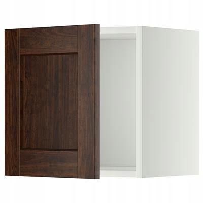 IKEA METOD Szafka ścienna, biały, Edserum brązowy