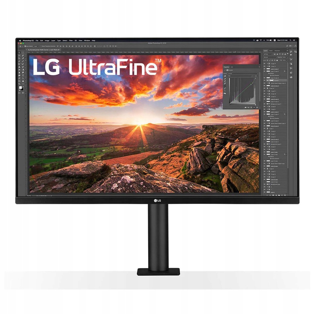Monitor 31,5'' LG UltraFine 32UN880-B Ergo 4K HDR
