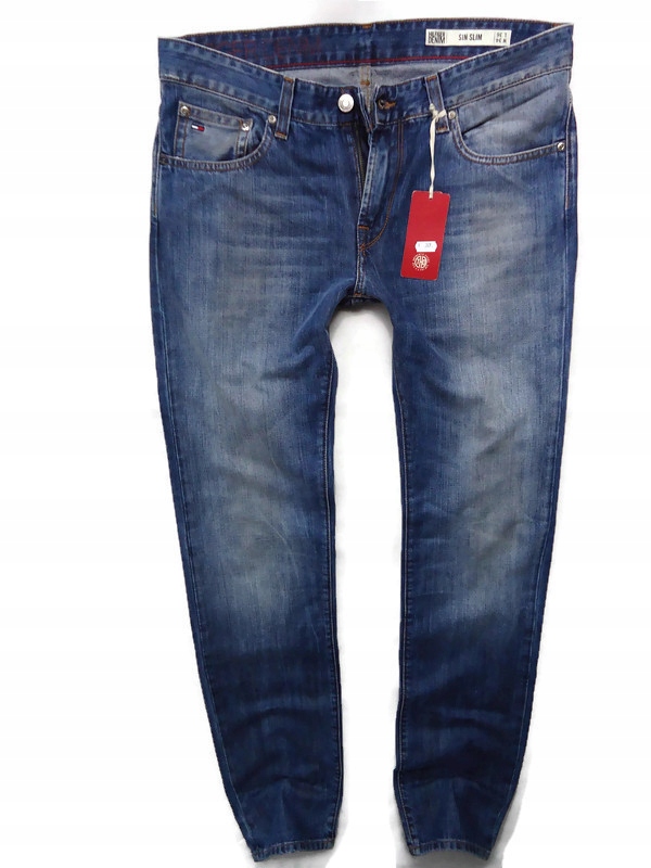 TOMMY HILFIGER SPODNIE JEANSOWE DŻINSOWE R.34/36