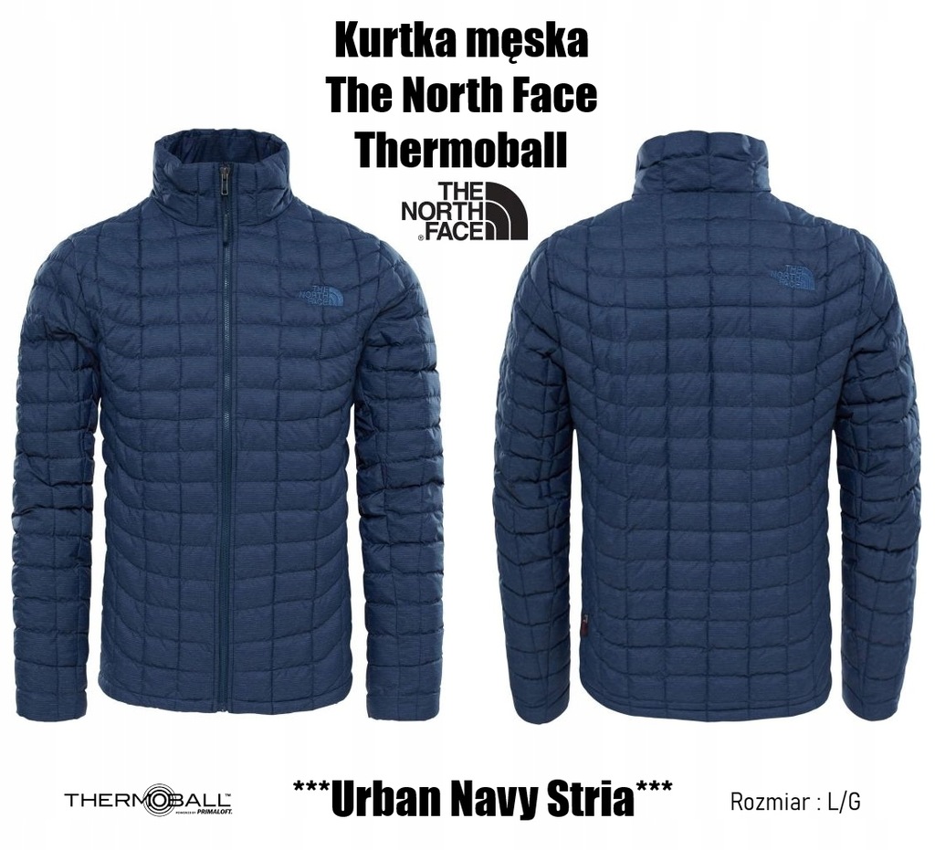 The North Face Thermoball Urban Navy Stria Kurtka