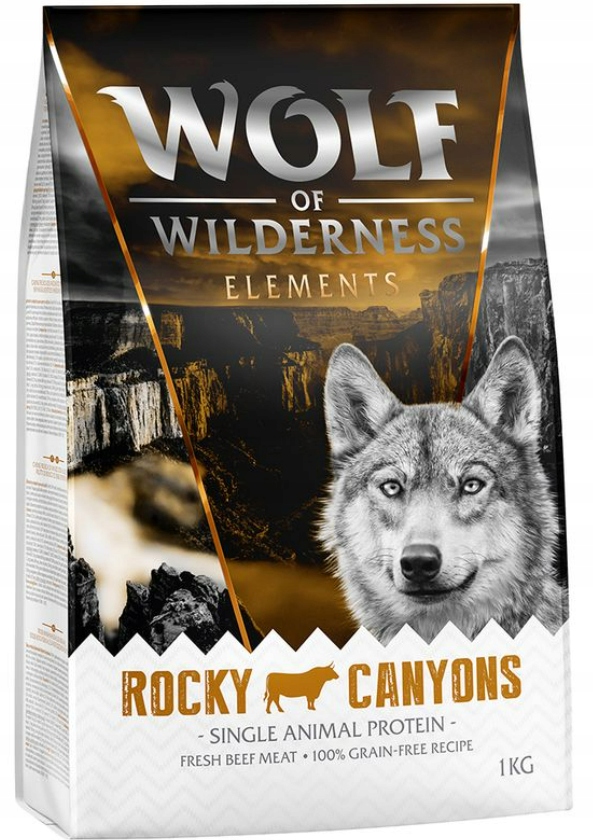 Wolf of Wilderness Rocky Canyons wołowina 1kg