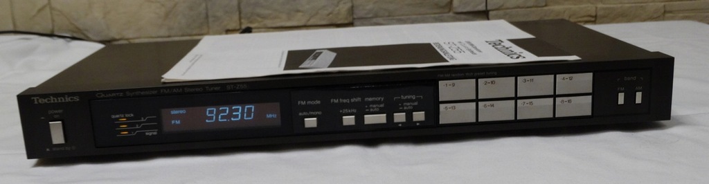 JASPOŃSKI TUNER TECHNICS ST-Z55+INSTRUKCJA
