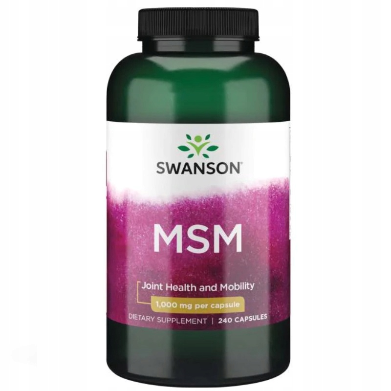 MSM Methylsulfonylmethane 1000mg 240 kaps. SWANSON