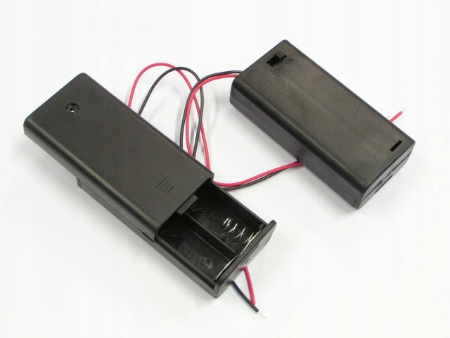 Koszyk baterii AA (R6) x2 z wyłącznikiem x1szt