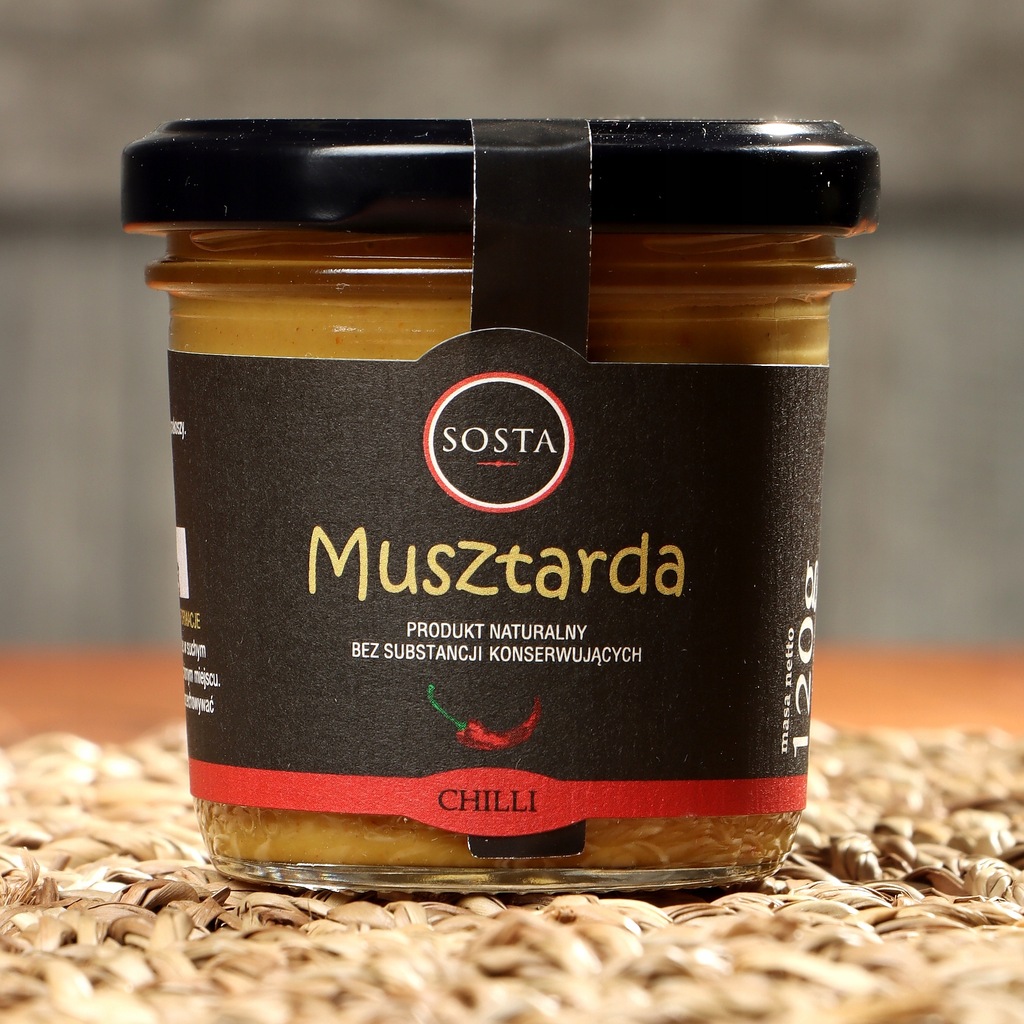 Musztarda Chilli bez cukru 120g Sosta