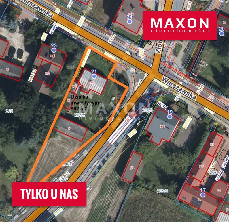 Działka, Dawidy, Raszyn (gm.), 962 m²