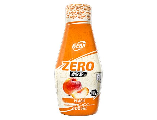 6PAK NUTRITION SYRUP ZERO BRZOSKWINIA - 400ml