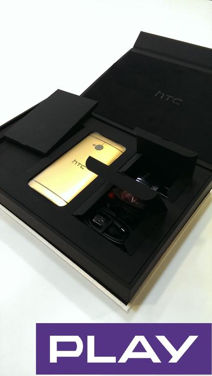 HTC One GOLD  + PLAY- owy złoty numer!