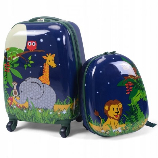 Plecak i walizka dla dziecka safari