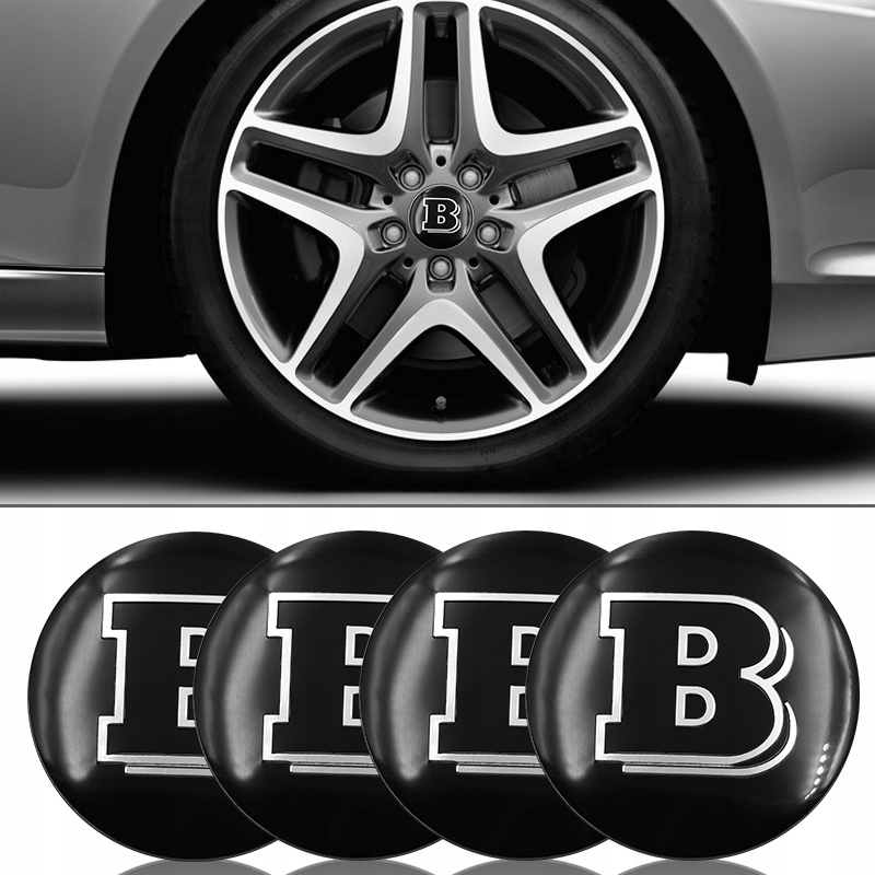 Mercedes BRABUS emblemat felga dekielek AMG Black