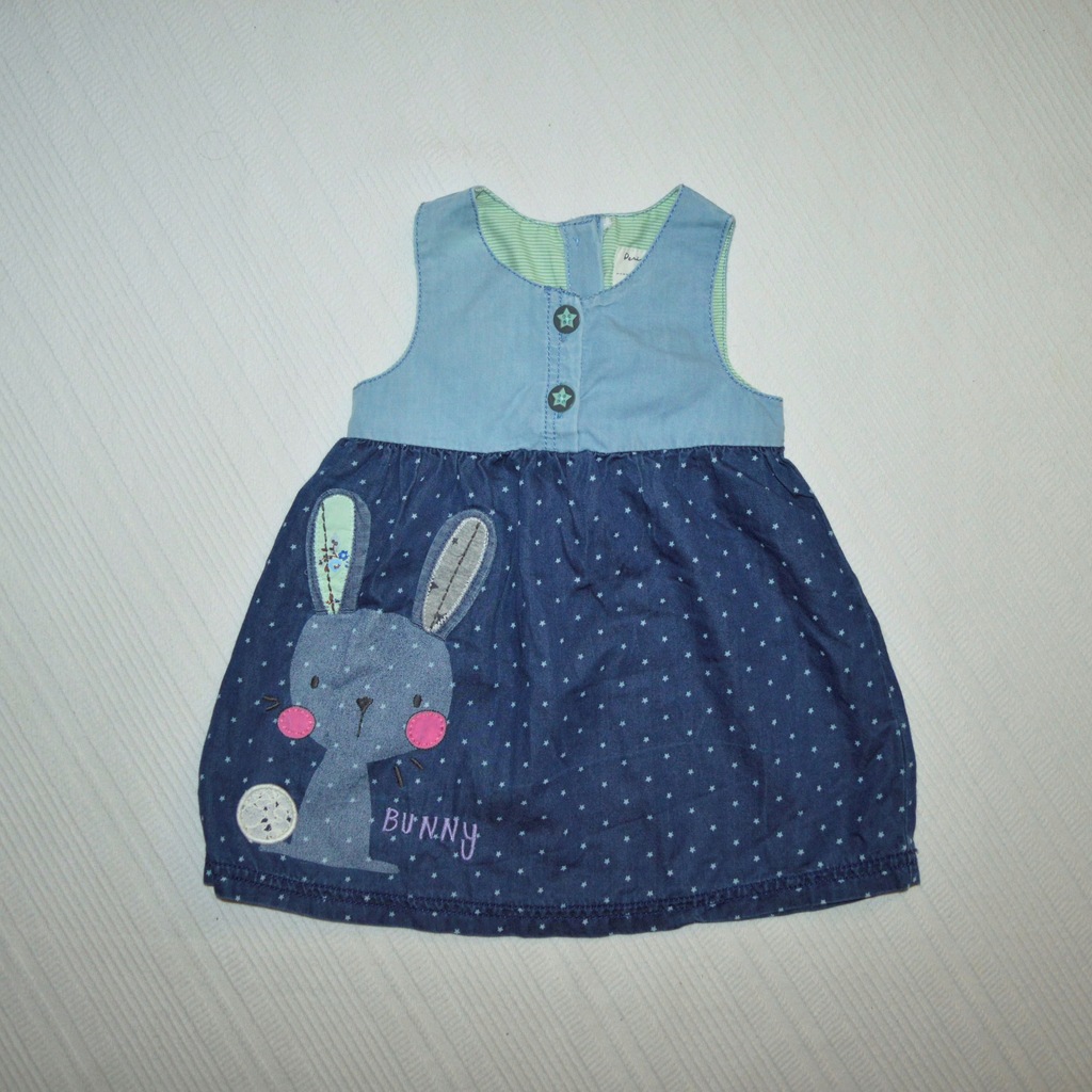 NEXT SUKIENKA CIENKI JEANS 6-9m 74