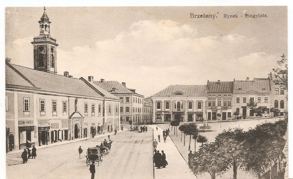 BRZEŻANY -RYNEK -feldpost -1917 rok