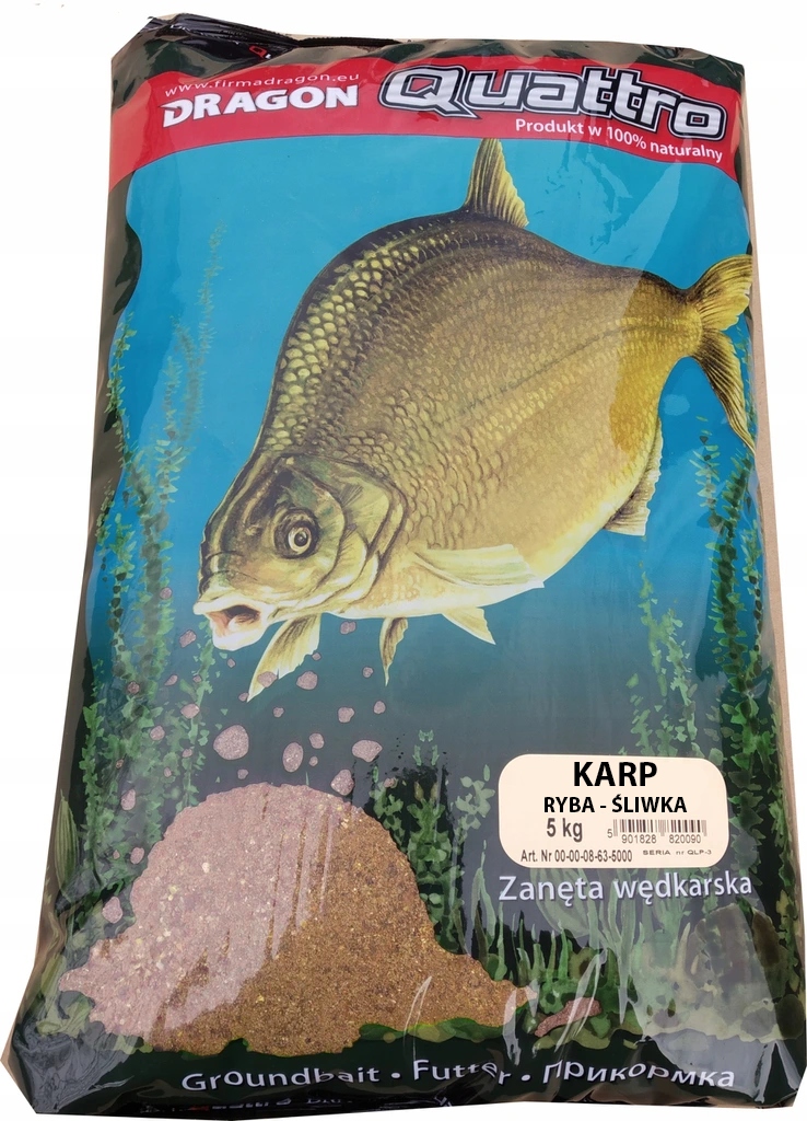 ZANĘTA Dragon QUATTRO Karp RYBA - ŚLIWKA 5kg