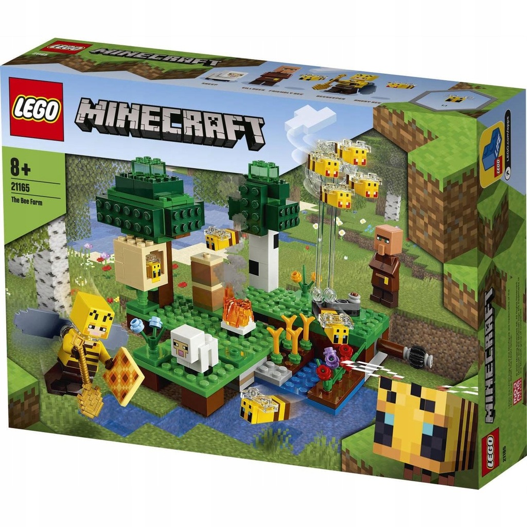 Lego minecraft pasieka farma pszczół 21165 - 12953999283 - oficjalne ...