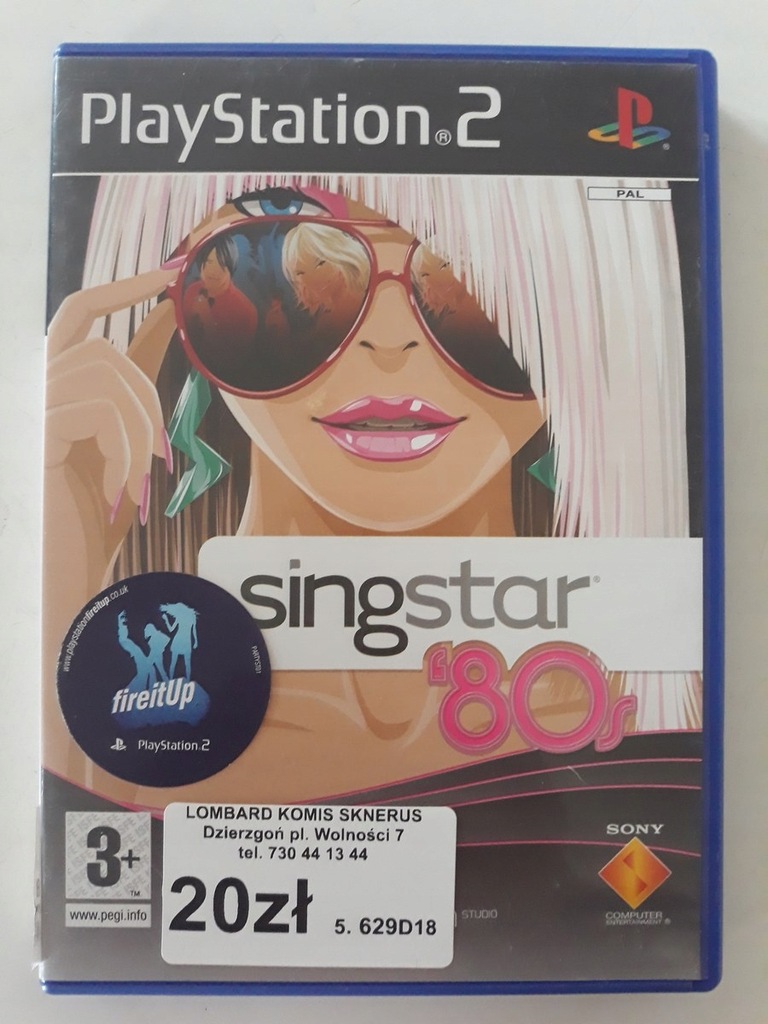 Gra PS2 SINGSTAR 80S $DAR