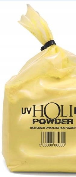 Kolorowy proszek HOLI 100g NEON UV żółty yellow