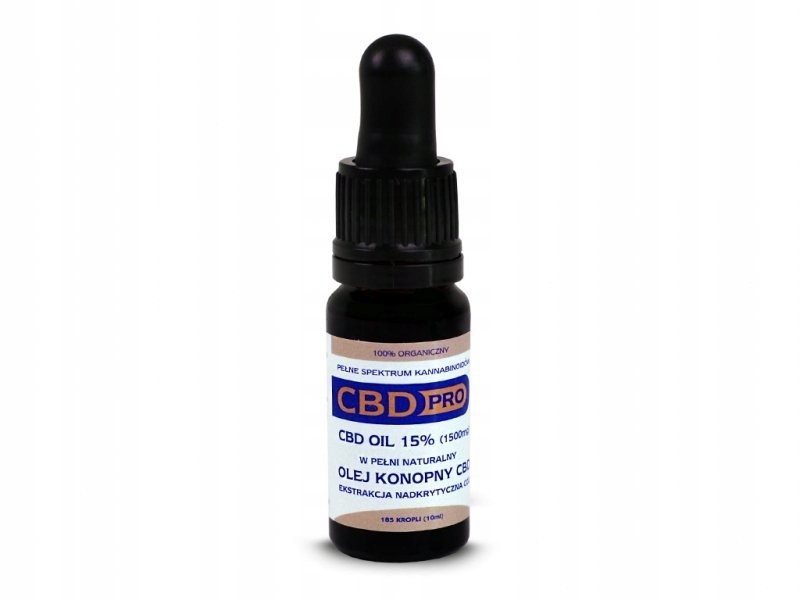 Olejek z konopi CBD PRO 15% 10mlEKOLOGICZNE ZDROWE