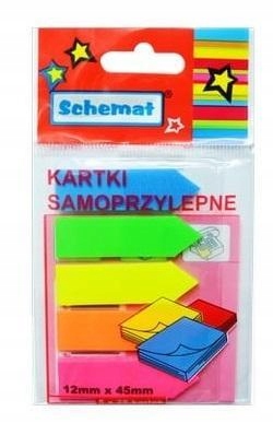 ZAKŁADKI INDEKSUJĄCE WSKAŹNIKI 12X45MM, SCHEMAT
