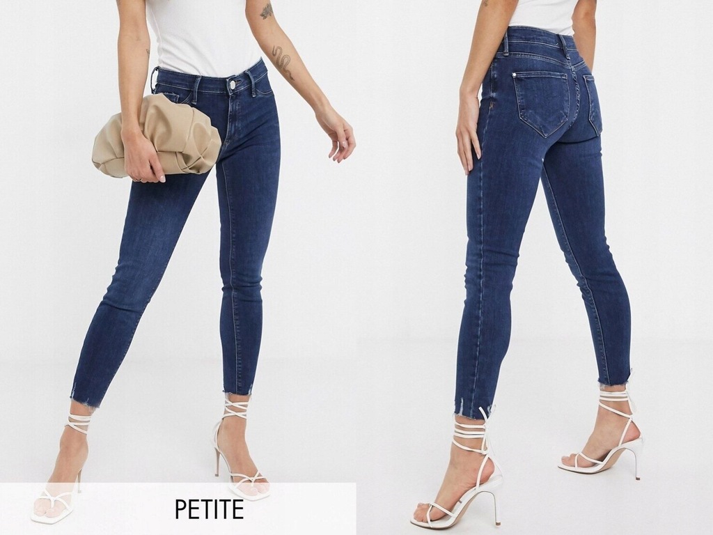 River Island Petite Ciemnoniebieskie jeansy 40