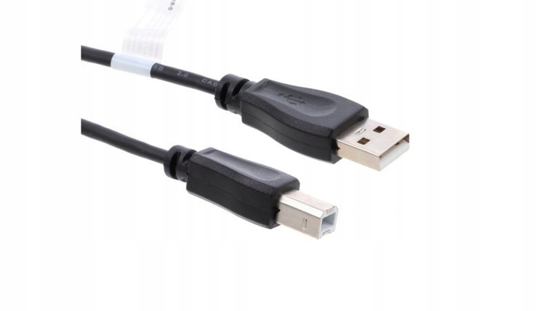 Kabel USB A wtyk - USB B wtyk 2.0 czarny AK-300105