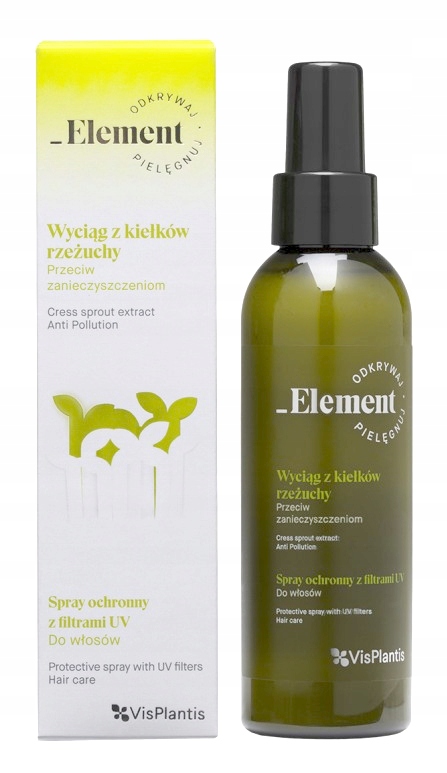 Element Kiełki Rzeżuchy spray włosów z ochroną UV