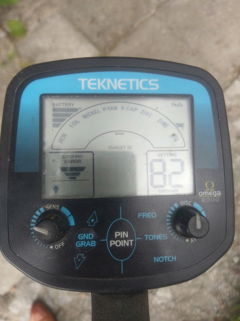 Teknetics Omega 8000 + cewka Detech Ultimate 13''