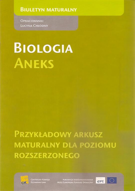 BIOLOGIA* BIULETYN MATURALNY ANEKS stara matura