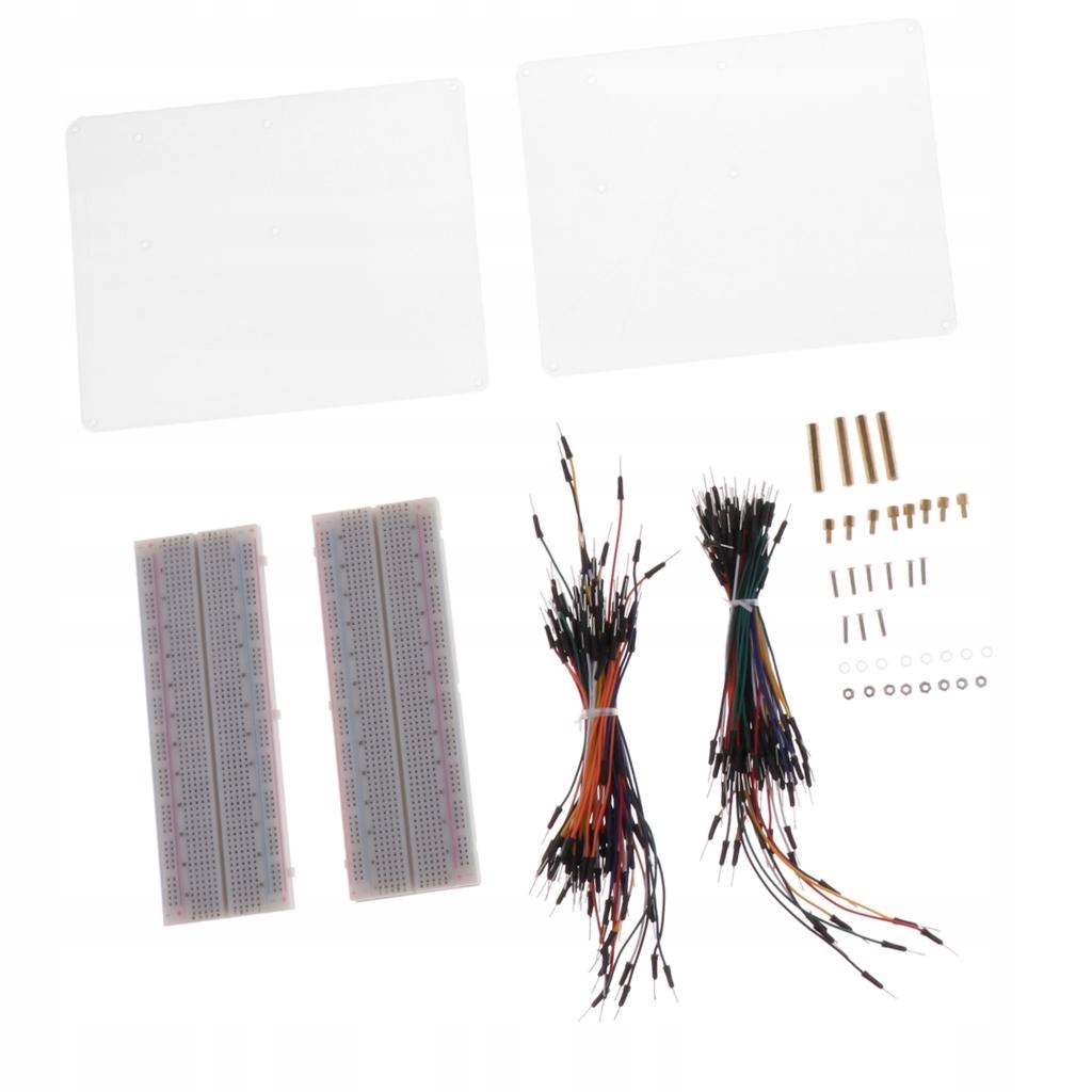 Acrylic Plate + Breadboard + Jumper Wire for Raspberry Pi 3 Model B+ 3B 2B