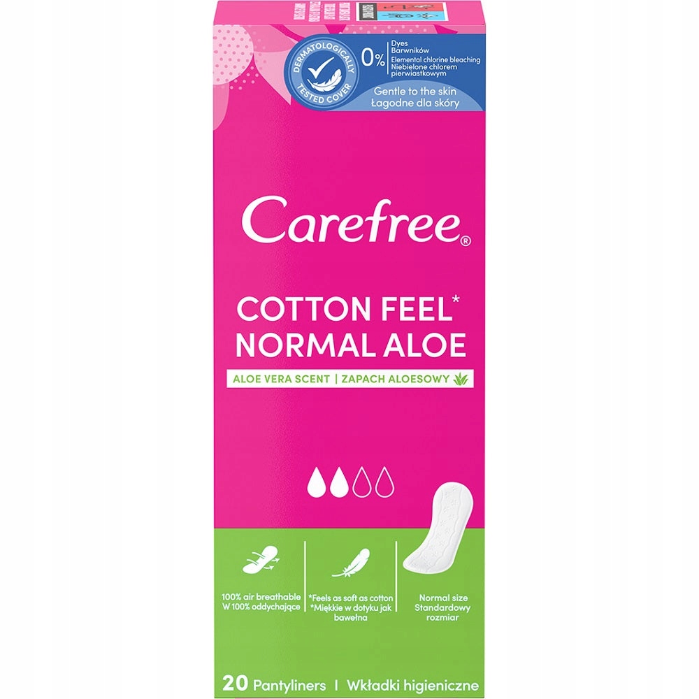 Carefree Cotton Feel Normal wkładki higienic P1