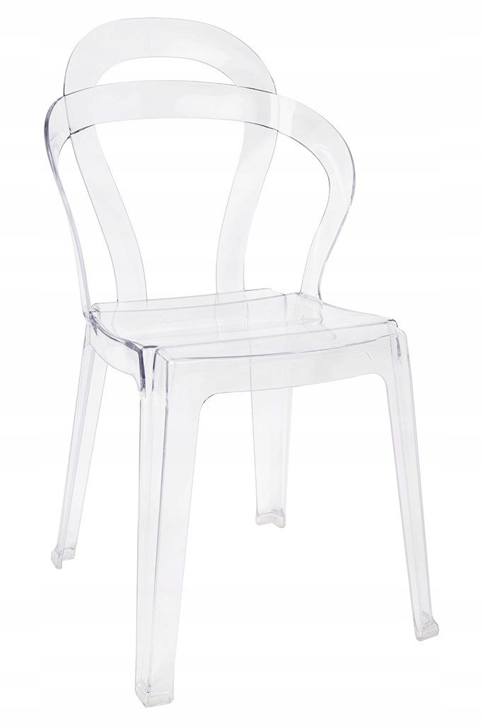 Krzesło nowoczesne transparentne stylowe salon
