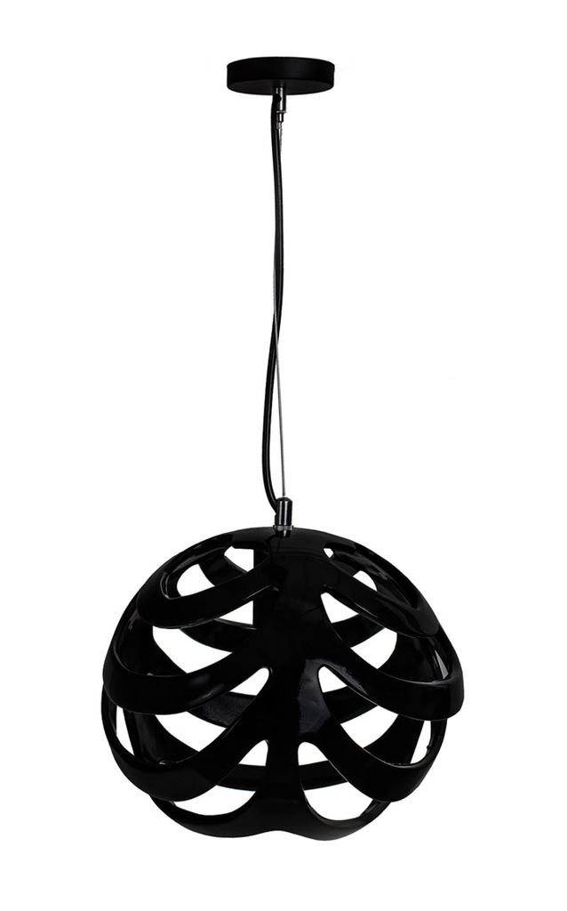 Lampa sufitowa wisząca czarna loft minimalistyczna