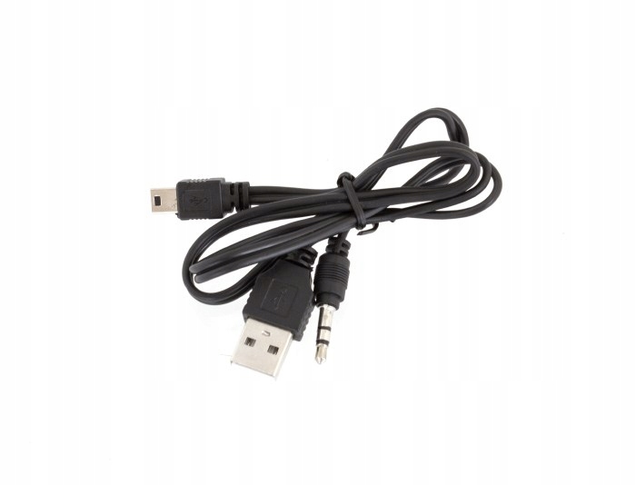 AK287 Przejściówka MINI USB-USB/JACK3.5