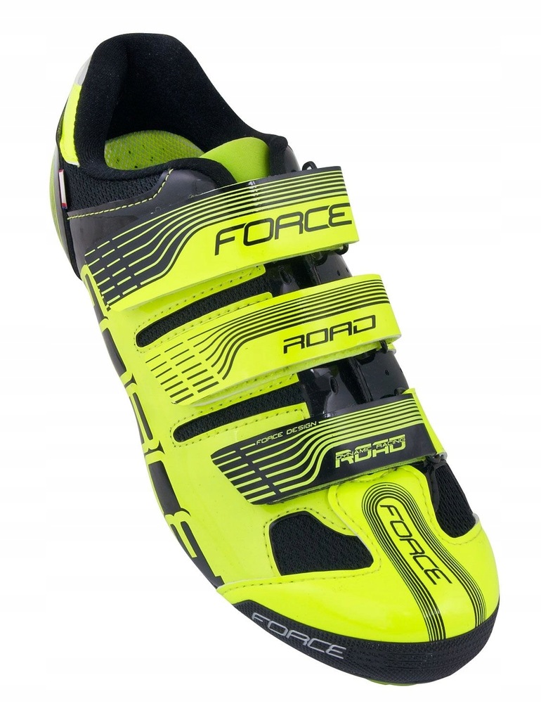 FORCE ROAD Buty rowerowe szosowe fluo r.45