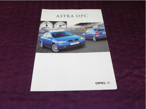 Opel Astra OPC 1999 prospekt unikat