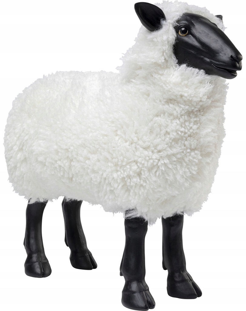 Dekoracja stojąca owca biało-czarna 49x54