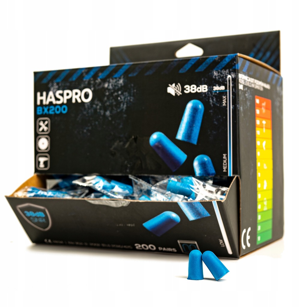Купить Пенопластовые беруши Haspro BOX 200p.: отзывы, фото, характеристики в интерне-магазине Aredi.ru