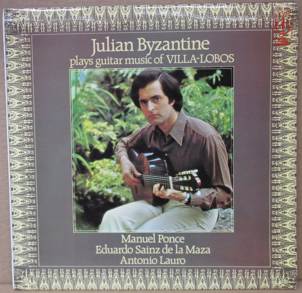 JULIAN BYZANTINE PLAYS VILLA-LOBOS LP 1975 UK NM
