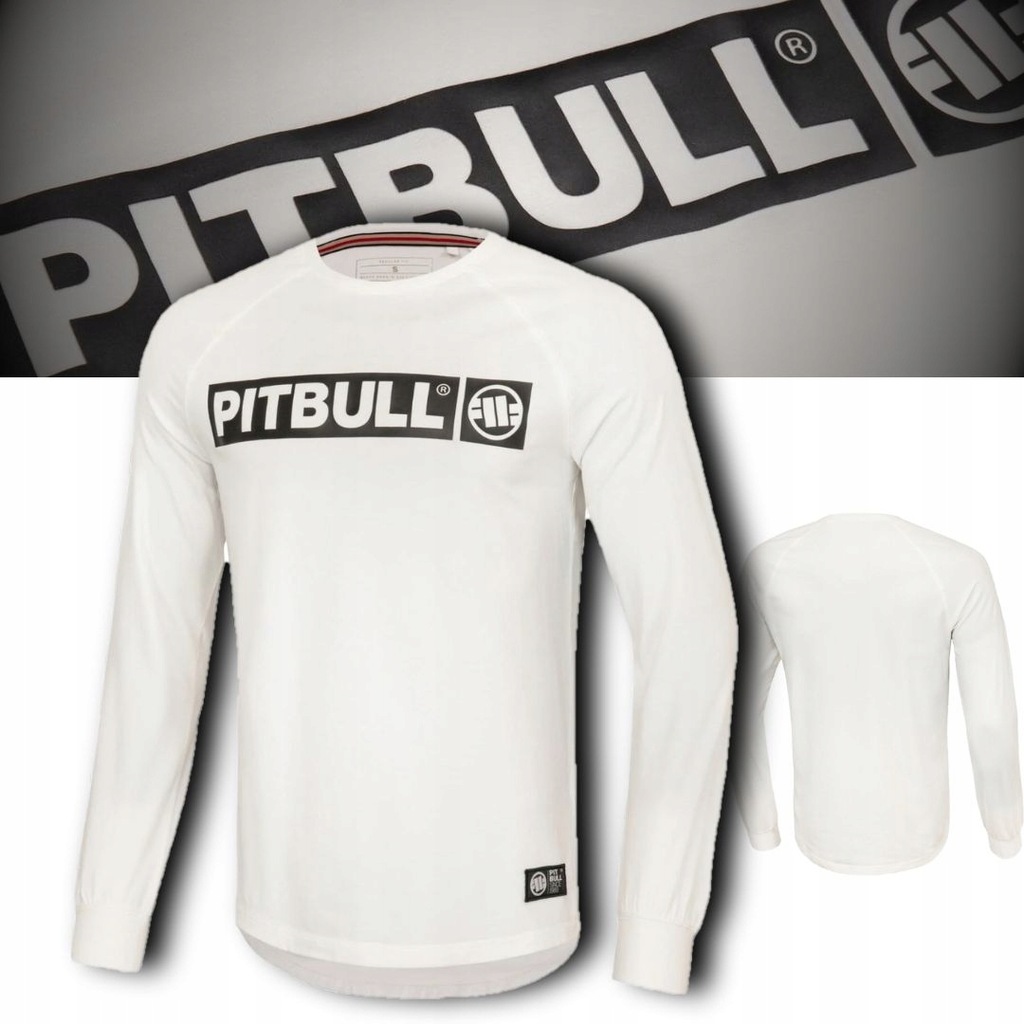 PITBULL MĘSKA KOSZULKA DŁUGI RĘKAW HILLTOP LONGSLEEVE OFF WHITE SPANDEX XXL