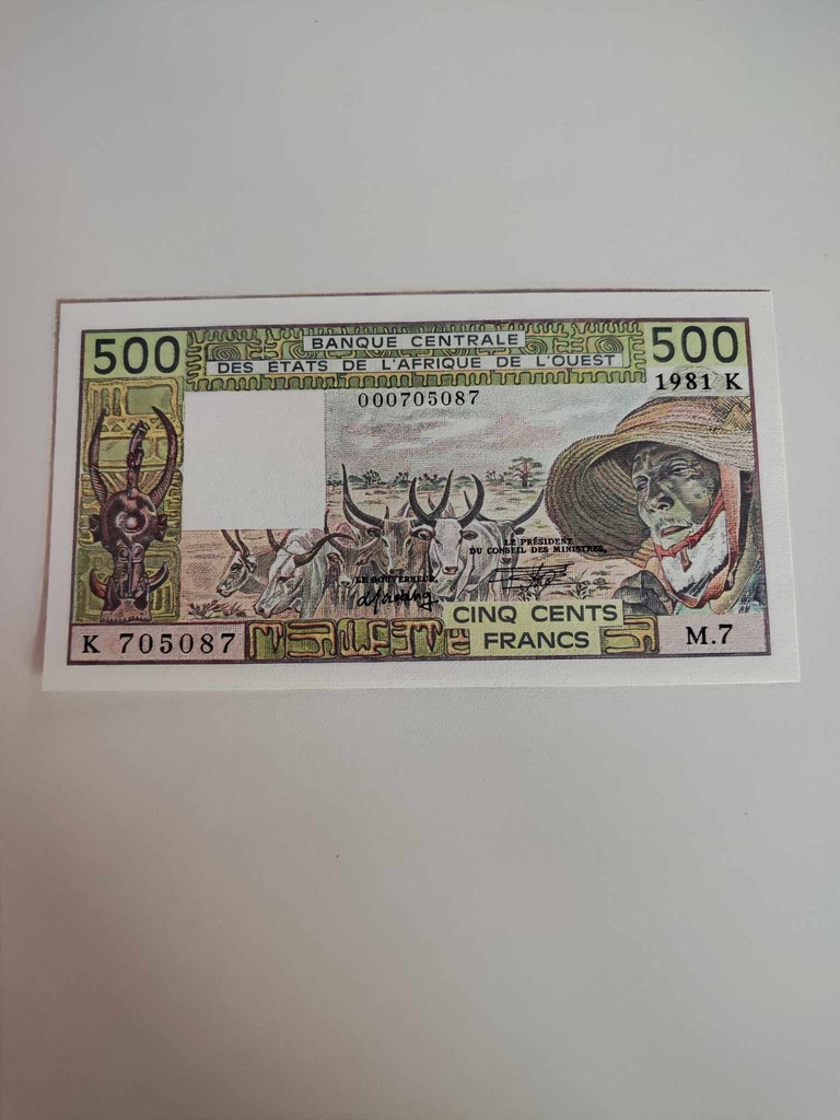Senegal - 500 Franków - UNC